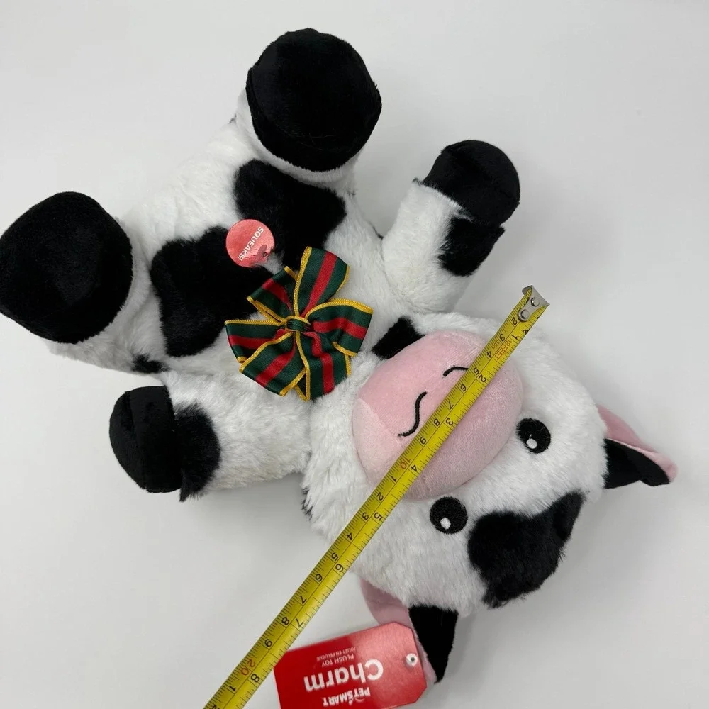 PetSmart Plush Dog Toy Charm the Cow Squeaker Stuffed Animal 2024 Gift